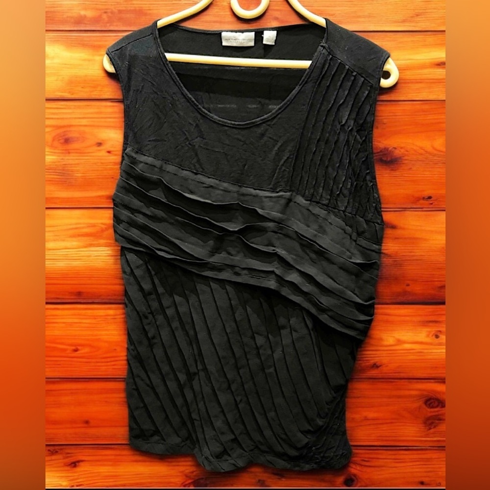 New York company Elegant Black Sleeveless Top blouse XL